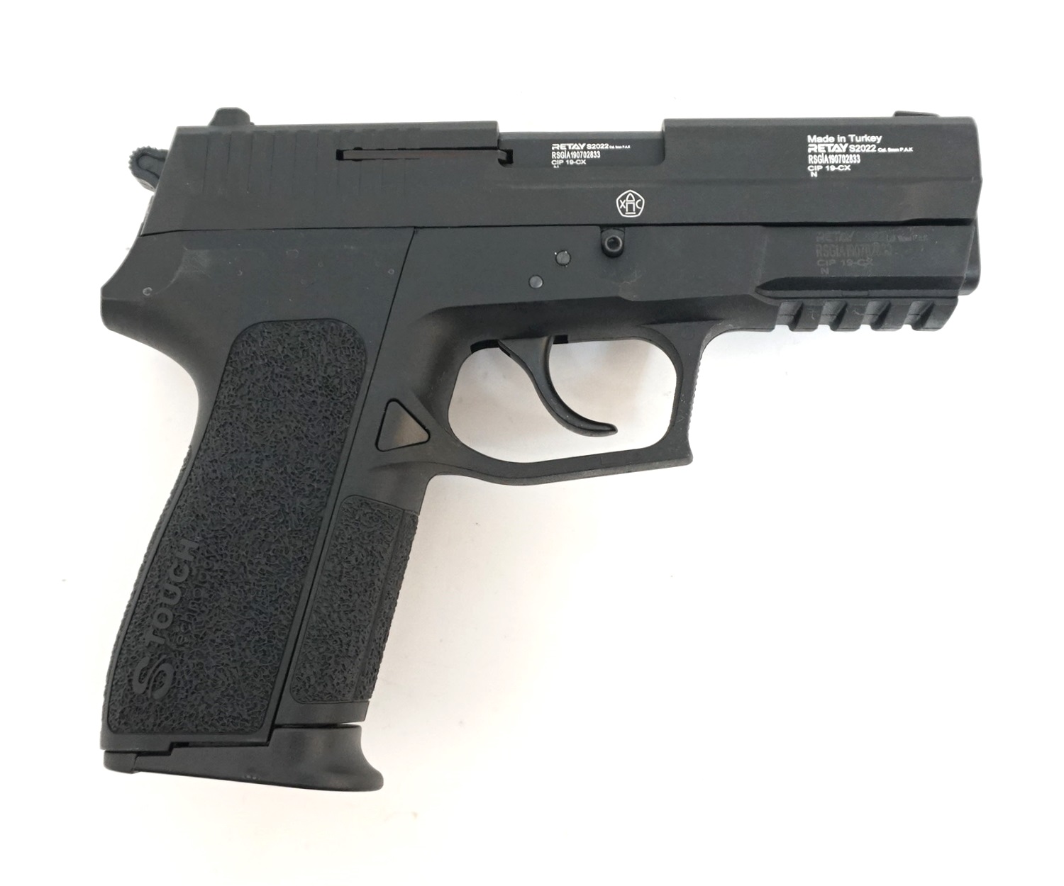 Пистолет охолощенный Retay S2022 (Sig Sauer), к.9мм (никель)